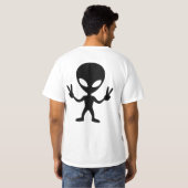 buitenaardse vrede t-shirt (Achterkant volledig)