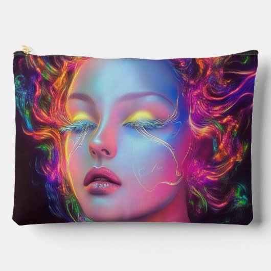 Buitenaardse vrouw met kosmisch haar etui (Voorkant)