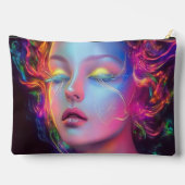 Buitenaardse vrouw met kosmisch haar etui (Achterkant)