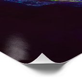 Buitenaardse vrouw met kosmisch haar perfect poster (Hoek)