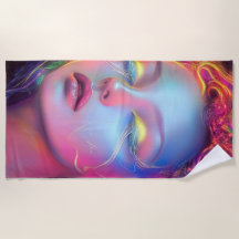 Buitenaardse vrouw met kosmisch haar