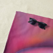 Buitenaardse vrouw met kosmisch haar strandlaken (In situ)