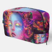 Buitenaardse vrouw met kosmisch haar toilettasje (Rechterhoek)