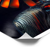 Buitenaardse vrouw met metalen hoofdtooi perfect poster (Hoek)