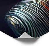 Buitenaardse vrouw met metalen hoofdtooi poster (Hoek)