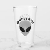 Buitenaardse Waarheid Glas (Achterkant)