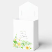 Buitenaardse Waterverf Frangipanis Weddenschap Bedankdoosjes (Geopend)