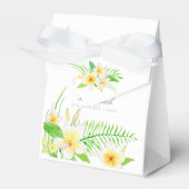 Buitenaardse Waterverf Frangipanis Weddenschap Bedankdoosjes (Voorkant Zijde)