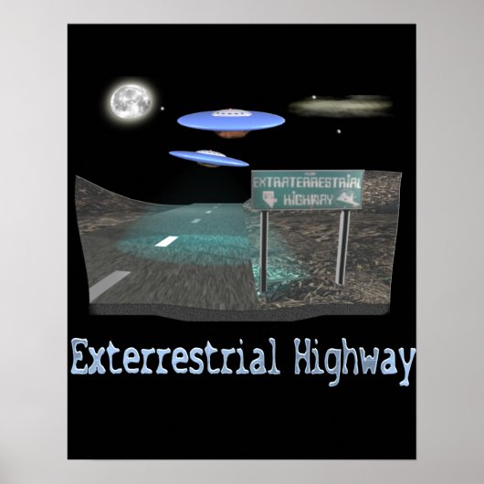 Buitenaardse weg poster (Voorkant)