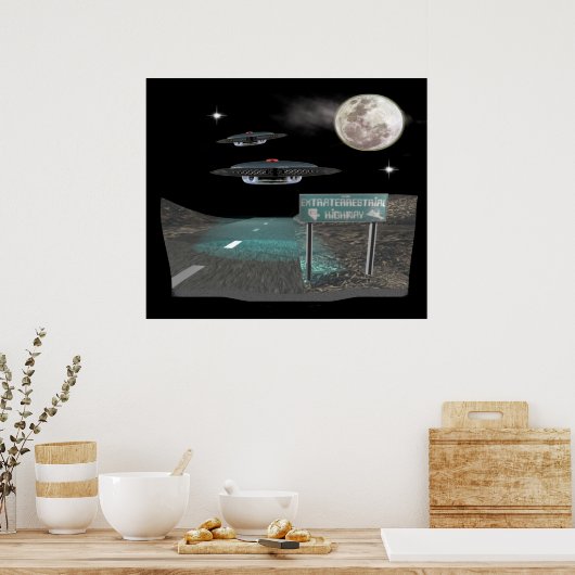 buitenaardse weg poster (Keuken)