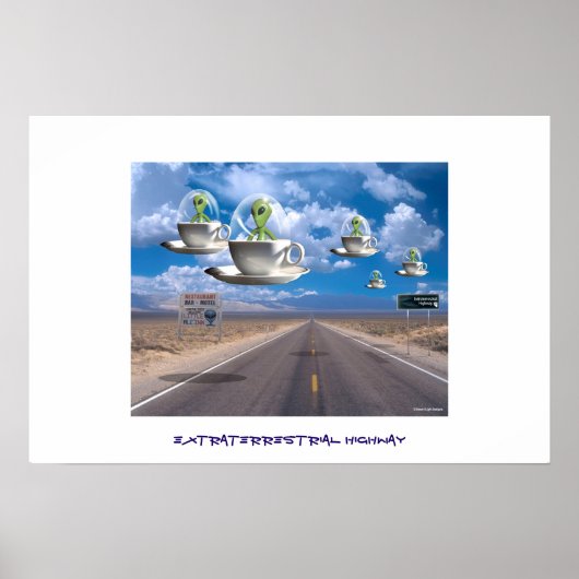 Buitenaardse weg poster (Voorkant)