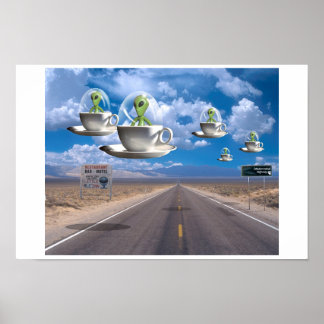 Buitenaardse weg poster