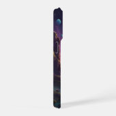 Buitenaardse werelden met neon futuristische hemel iPhone hoesje (Rechterkant)