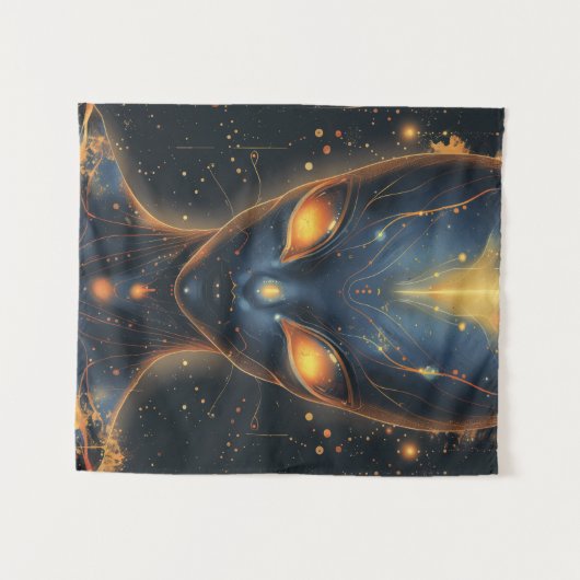 Buitenaardse werelden: Ontmoeting met het Onbekend Wandkleed (Voorkant (horizontaal))