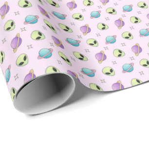 Buitenaardse wezens cadeaupapier