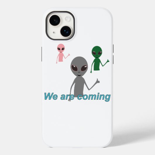 Buitenaardse wezens die een "like"-gebaar tonen Case-Mate iPhone case (Achterkant)