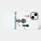 Buitenaardse wezens die een "like"-gebaar tonen Case-Mate iPhone case (Achterkant (horizontaal))