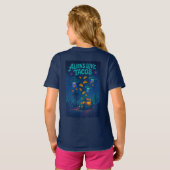 Buitenaardse wezens houden van taco's t-shirt (Achterkant volledig)