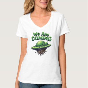 buitenaardse wezens komen t-shirt