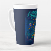 Buitenaardse wezens Liefhebben Tacos Latte Mok (Linkerhoek)