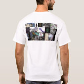 Buitenaardse wezens op het mannen shirt (Achterkant)