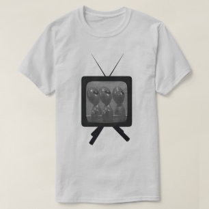 Buitenaardse wezens op TV T-shirt