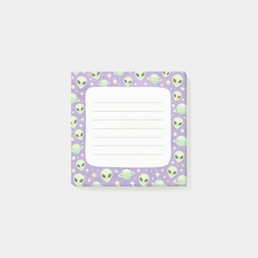 Buitenaardse wezens post-it® notes (Voorkant)