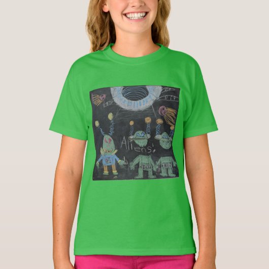 Buitenaardse wezens uit de ruimte - Yulia T-shirt (Voorkant)