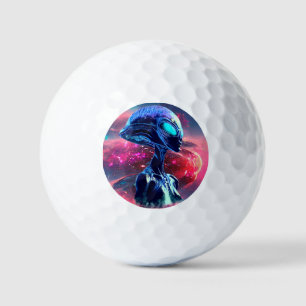 Buitenaardse Wijsheid Psychedelische Scifi Kunst Golfballen