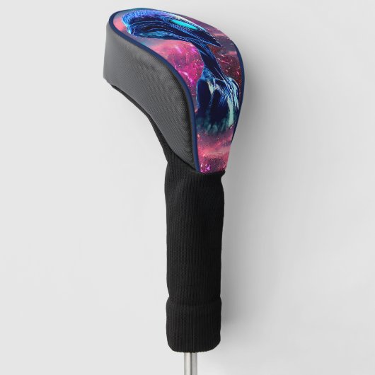 Buitenaardse Wijsheid Psychedelische Scifi Kunst Golfheadcover (Schuin)