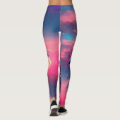 Buitenaardse Wijsheid Psychedelische Scifi Kunst Leggings (Achterkant)