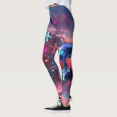 Buitenaardse Wijsheid Psychedelische Scifi Kunst Leggings (Links)
