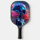 Buitenaardse Wijsheid Psychedelische Scifi Kunst Pickleball Paddle (Achterkant)