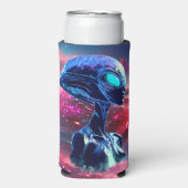 Buitenaardse Wijsheid Psychedelische Scifi Kunst Seltzer Blikjeskoeler (Seltzer Voorkant)