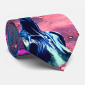 Buitenaardse Wijsheid Psychedelische Scifi Kunst Stropdas (Opgerold)