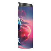 Buitenaardse Wijsheid Psychedelische Scifi Kunst Thermosbeker (Geroteerd rechts)