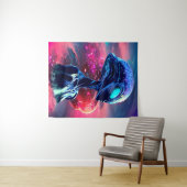 Buitenaardse Wijsheid Psychedelische Scifi Kunst Wandkleed (In Situ (horizontaal))