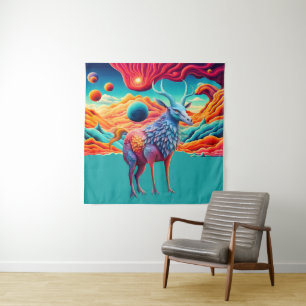 Buitenaardse Wilde Dieren Wandkleed