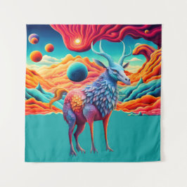 Buitenaardse Wilde Dieren Wandkleed