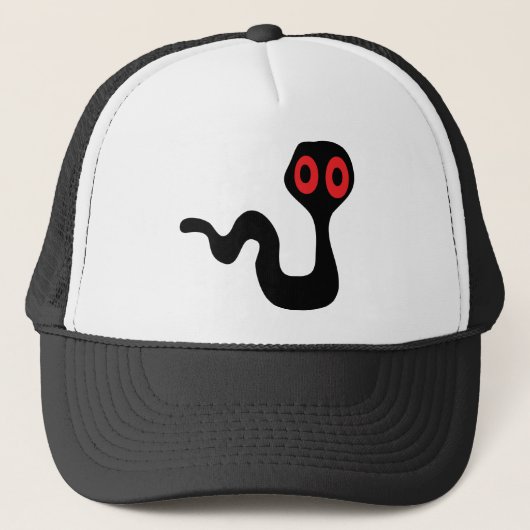 buitenaardse worm trucker pet (Voorkant)