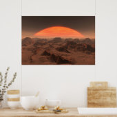 buitenaardse zonsondergang nr . 2 poster (Keuken)