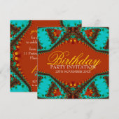 Buitenbaardvlinder Birthday-uitnodigingen Kaart (Voorkant / Achterkant)