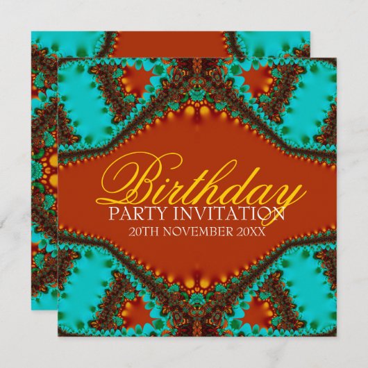 Buitenbaardvlinder Birthday-uitnodigingen Kaart (Voorkant / Achterkant)