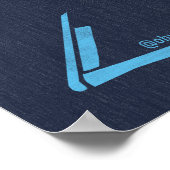 Buitenbanken Beach Bum OBX Sky Blue  Poster (Hoek)