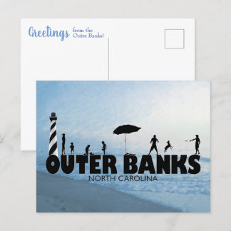 Buitenbanken "Family Fun" Briefkaart