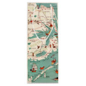 Buitenbanken  kaart Wijnzak Wijn Cadeautas (Achterkant)