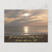 Buitenbanken Kat Hawk Sunset Beach Briefkaart (Voorkant)
