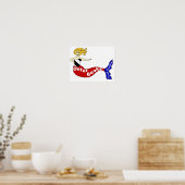 Buitenbanken Mermaid Poster (Keuken)