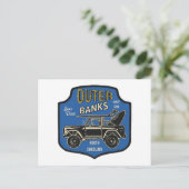 Buitenbanken NC-badge Feestdagenkaart (Staand voorkant)