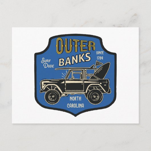 Buitenbanken NC-badge Feestdagenkaart (Voorkant)